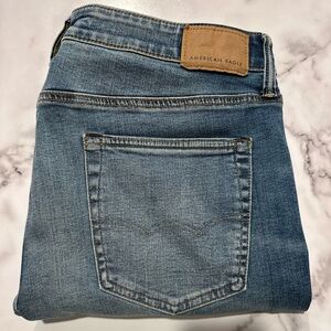 36x32 American Eagle Athletic Straight Blue Jeans
